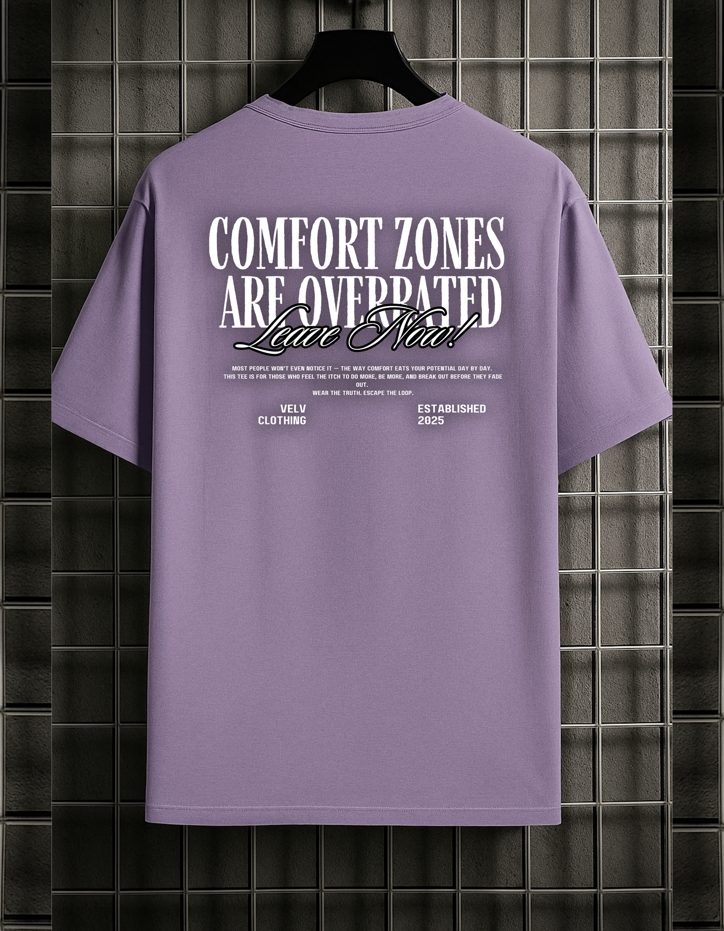 Leave the Comfort Zone Oversize Gym Tee