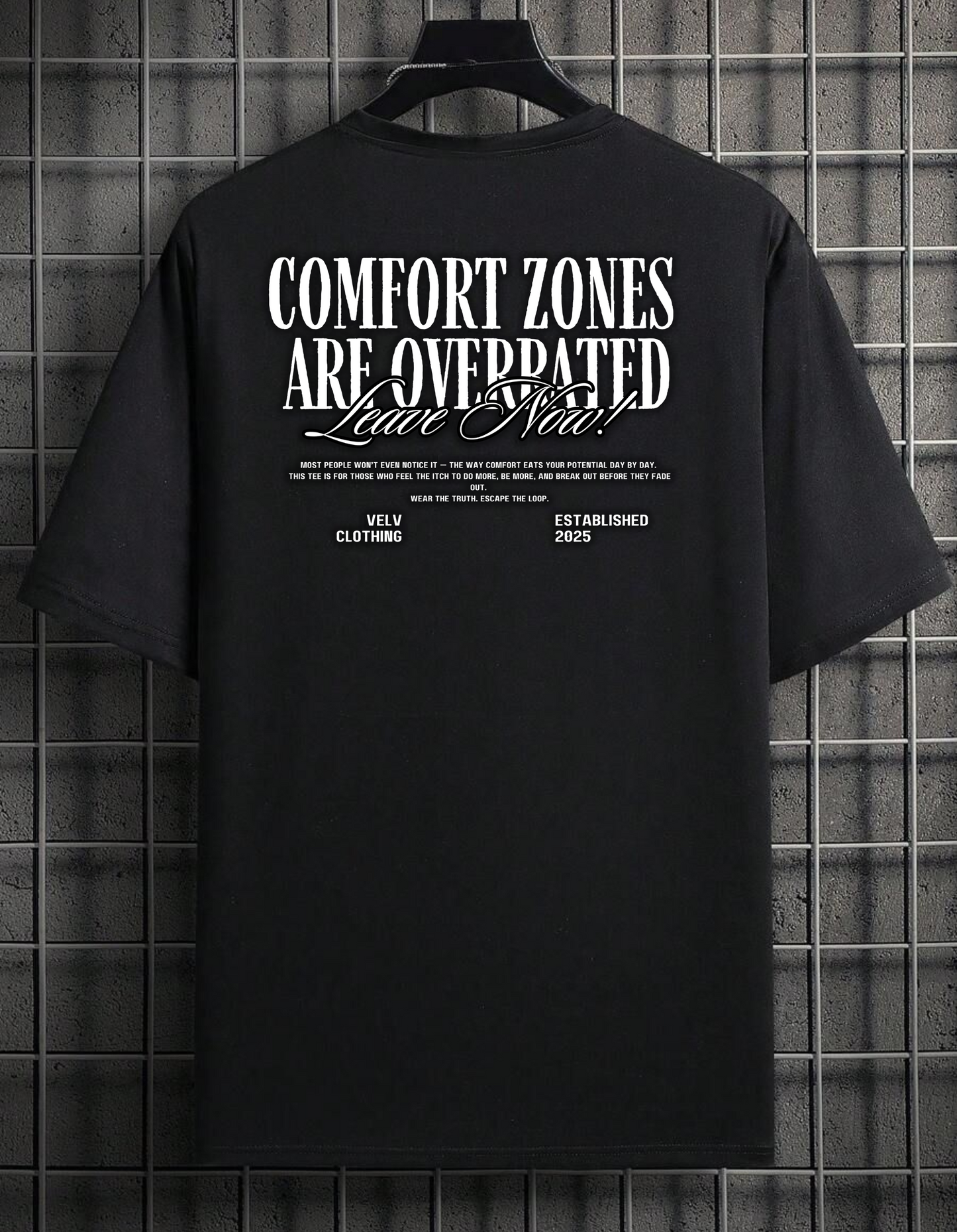 Leave the Comfort Zone Oversize Gym Tee