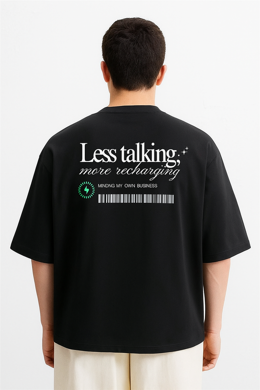 Actions Over Words – Minimal Oversized Unisex Tee